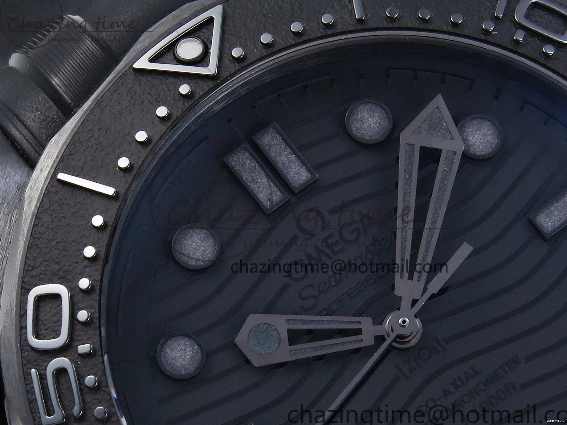 0325 SEAMASTER 300M 43.5MM BLACK CERAMIC VSF 1:1 BEST EDITION BLACK DIAL ON BLACK RUBBER STRAP A FashionForward 7766